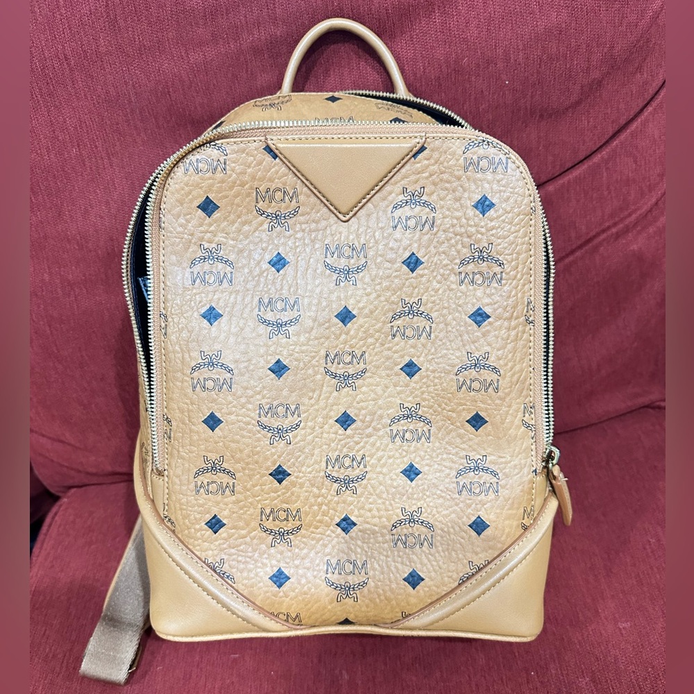 MCM Duke Visetos Small Backpack